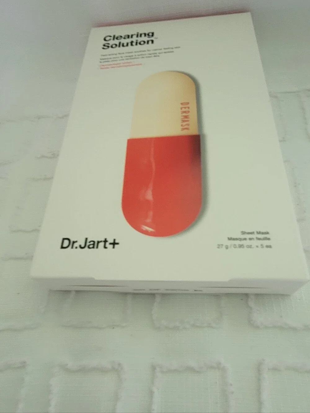 Dr.Jart+ Clearing Solution Sheet Mask - Red/Cream Capsule Design